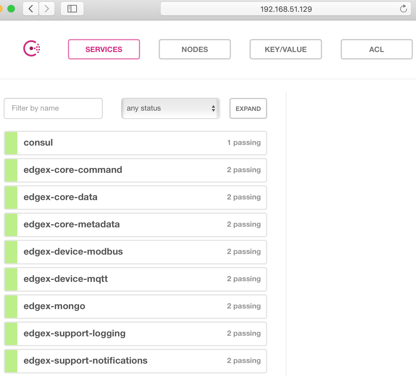 Consul Dashboard