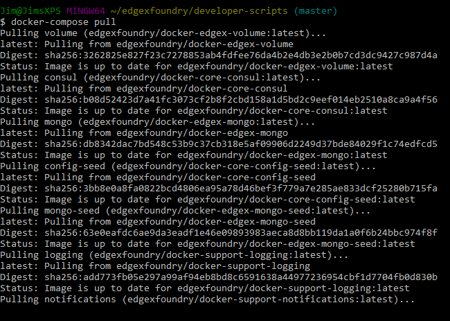 4.1. Getting Started - Users — EdgeX documentation