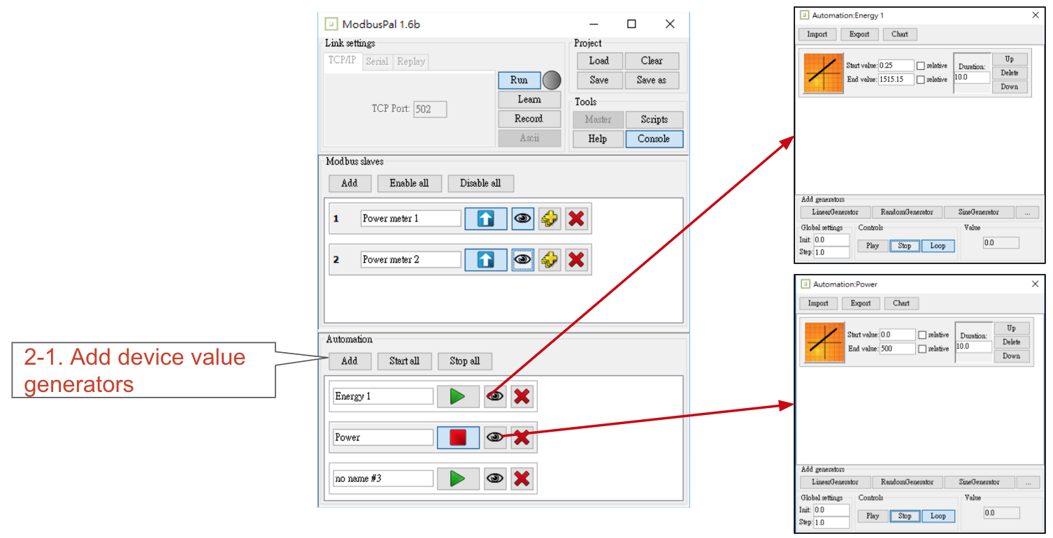 Add Device Value Generators