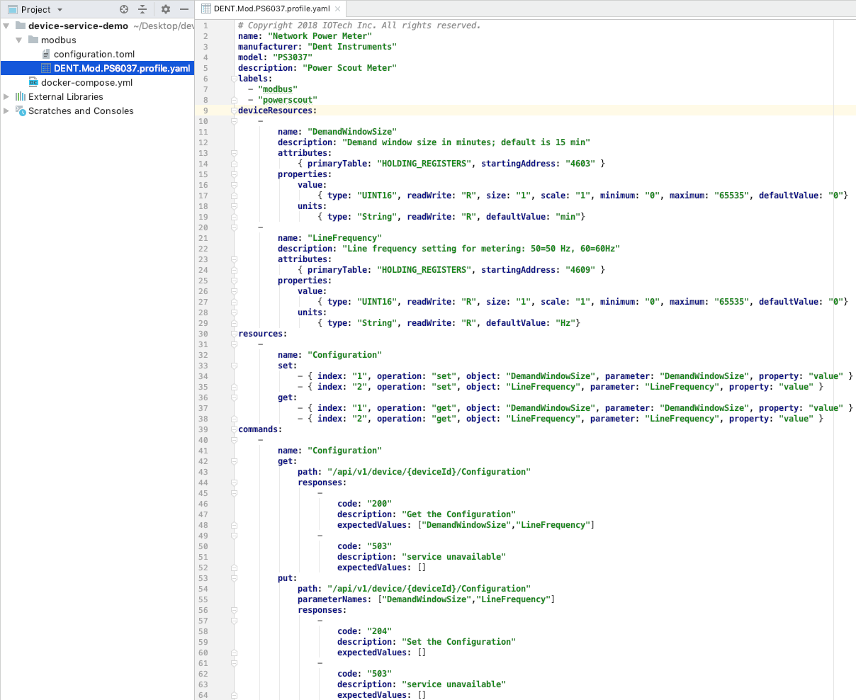 Profile YAML